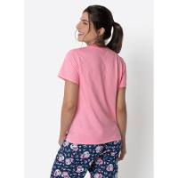 Pijama Manga Curta Algodão Feminino Unicórnio Encantado - 4