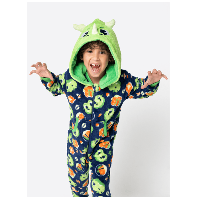 Macacão Manga Longa Soft Menino Dragão Camping