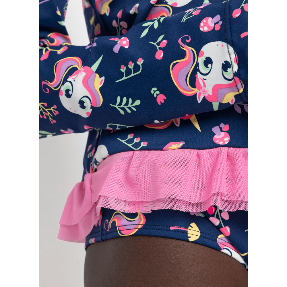 Camiseta Com Proteção Solar Menina Teen Unicórnio Encantado - 3