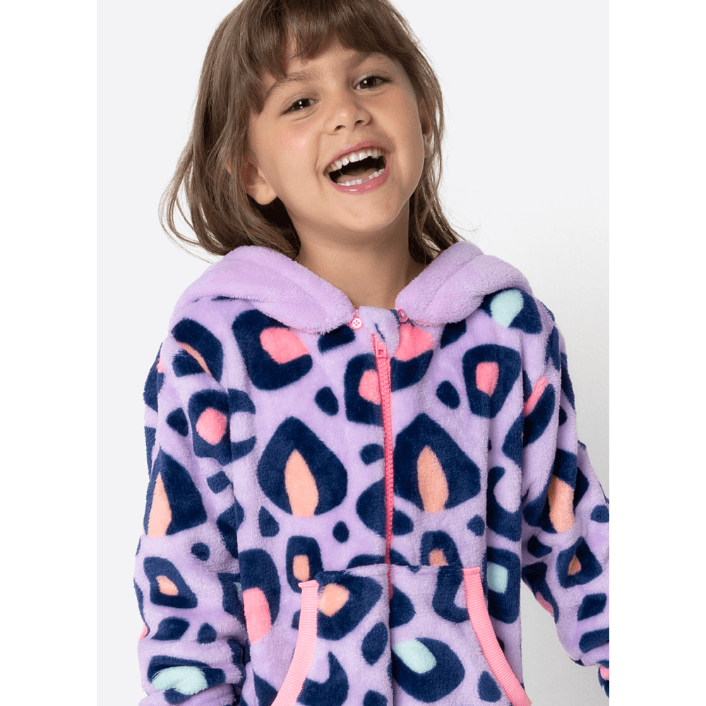 Macacão Manga Longa Soft Menina Onça - 2