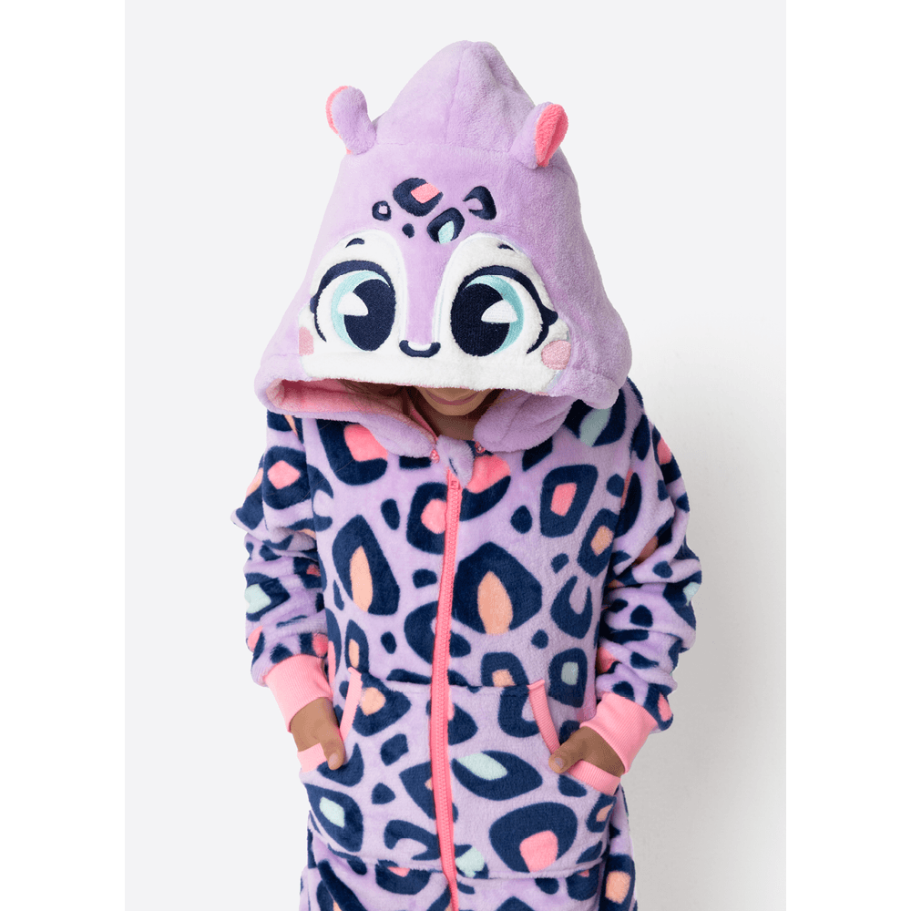 Macacão Manga Longa Soft Menina Onça - 3