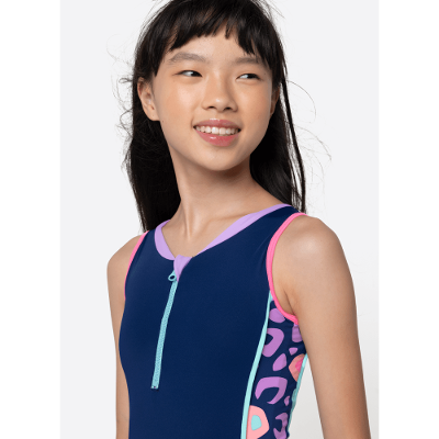 Maiô Com Proteção Solar Menina Teen Onça