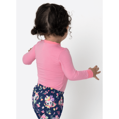 Pijama Manga Longa Viscolycra Bebê Menina Unicórnio Encantado