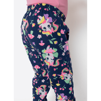 Pijama Manga Longa Viscolycra Bebê Menina Unicórnio Encantado