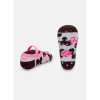 Meia Sapatilha Bebê Menina Vaca Chocolate - 2