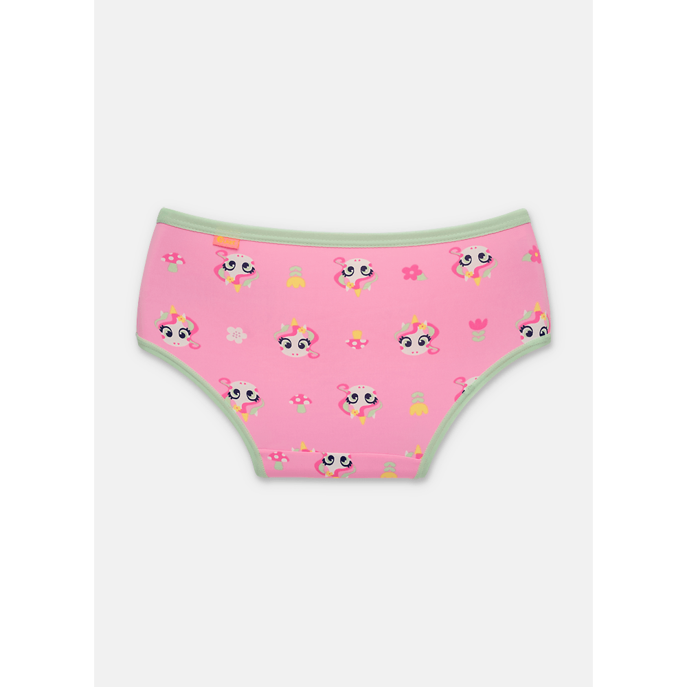 Calcinha Boneca Microfibra Menina Teen Unicórnio Encantado - 2