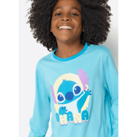 Pijama Manga Longa Algodão Menino Teen Stitch - 2