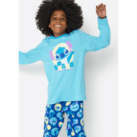 Pijama Manga Longa Algodão Menino Teen Stitch - 3