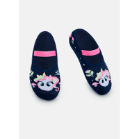 Meia Sapatilha Com Sola Emborrachada Feminina Unicórnio Encantado - 1