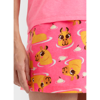 Pijama Manga Curta Feminino Capivara Vibes - 4