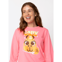Pijama Manga Longa Feminino Capivara Vibes - 2