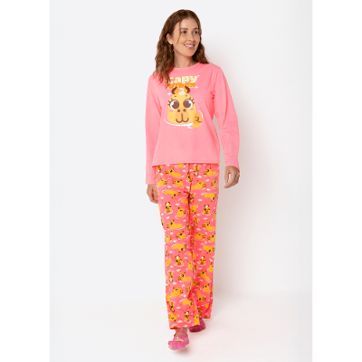 Pijama Manga Longa Feminino Capivara Vibes