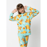 Pijama Manga Longa Ultra Visco Unissex Teen Capivara Vibes - 5