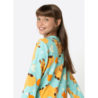 Pijama Manga Longa Ultra Visco Unissex Teen Capivara Vibes - 7