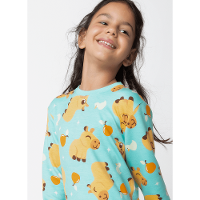 Pijama Manga Longa Ultra Visco Unissex Kids Capivara Vibes - 3