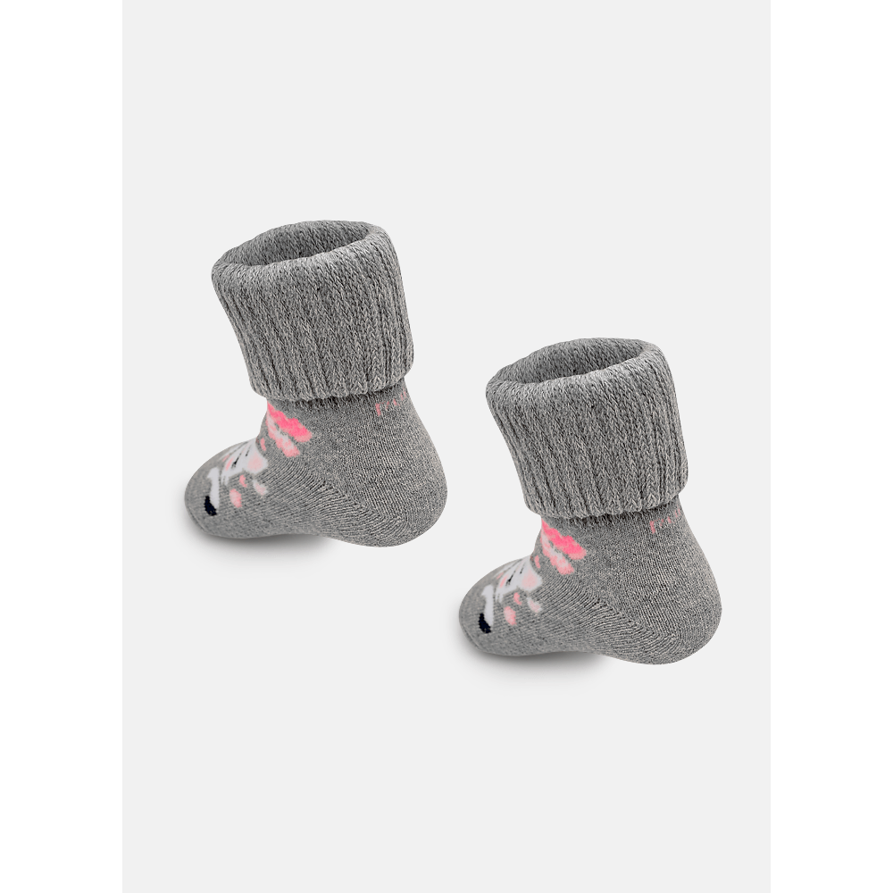 Meia Botinha Antiderrapante Bebê Menina Gata - 3
