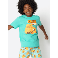 Pijama Manga Curta Algodão Menino Teen Capivara Vibes - 2
