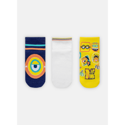 Kit com 3 meias Unissex Kids Minions