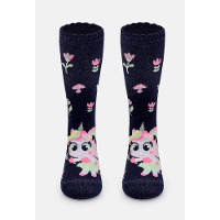 Meia Cano 3/4 Bebê Menina Unicórnio Encantado - 1