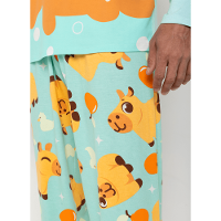 Pijama Manga Longa Viscolycra Masculino Capivara Vibes - 4