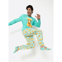 Pijama Manga Longa Algodão Masculino Capivara Vibes - 1