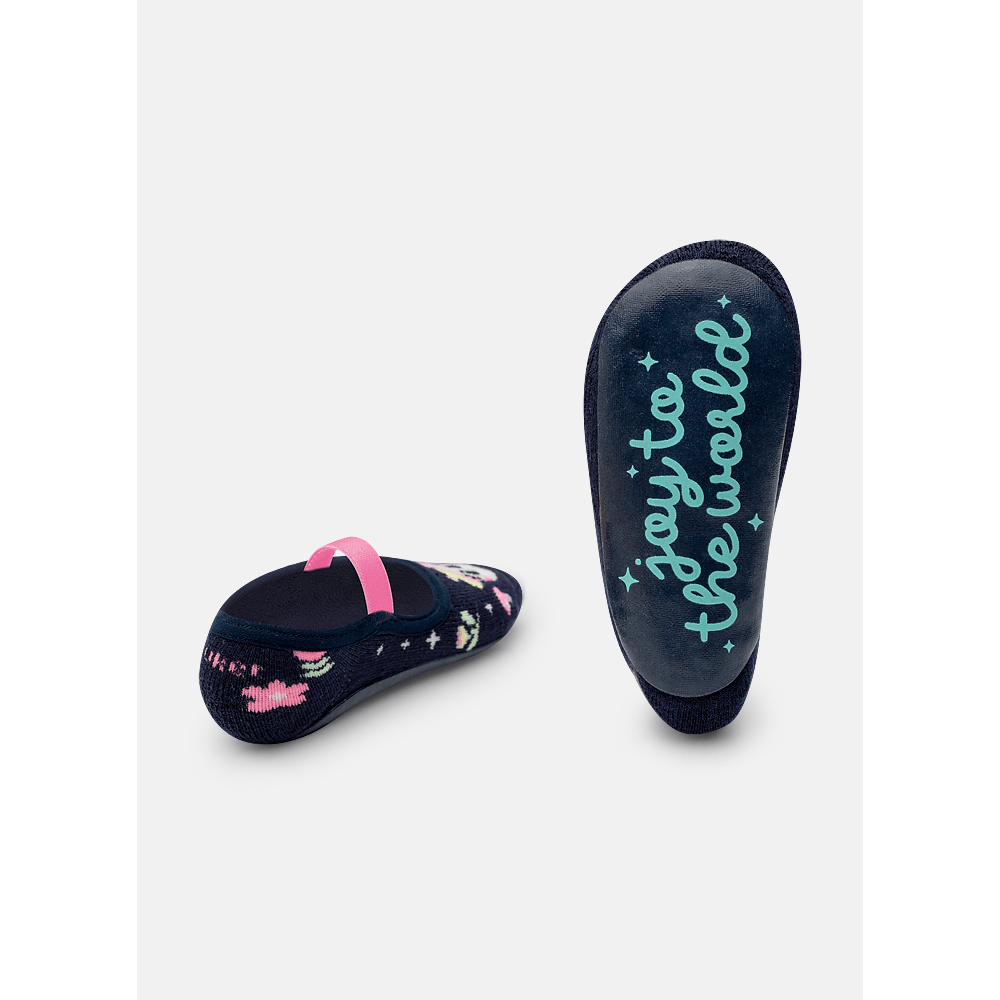 Meia Sapatilha Com Sola Emborrachada Bebê Menina Unicórnio Encantado - 2