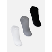 Kit com 3 Meias Sapatilha Unissex Adulto Lisa - 1