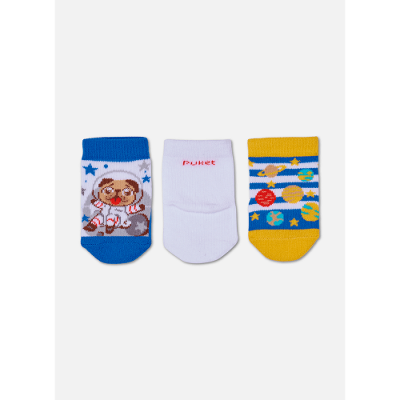 Kit com 3 meias Masculina Cachorro