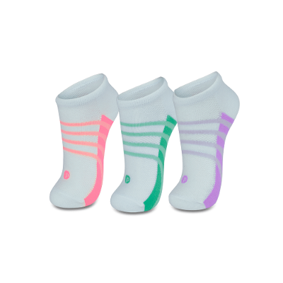 Kit com 3 Meias Feminina Esportiva