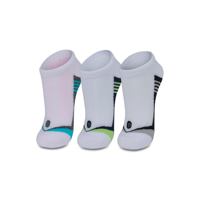 Kit com 3 Meias Cano Curto Unissex Adulto Esportiva