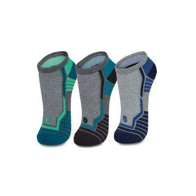 Kit com 3 meias Unissex Esportiva
