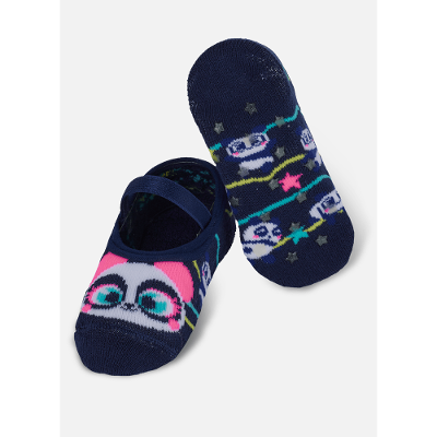 Meia Sapatilha Bebê Menina Panda