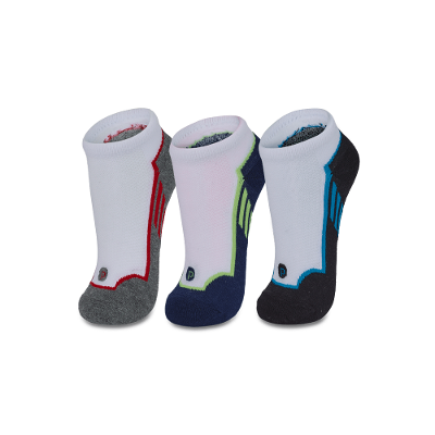 Kit com 3 Meias Cano Curto Unissex Esportiva