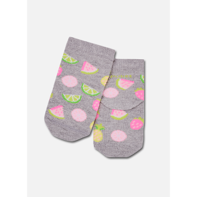 Meia Soquete Bebê Menina Frutas