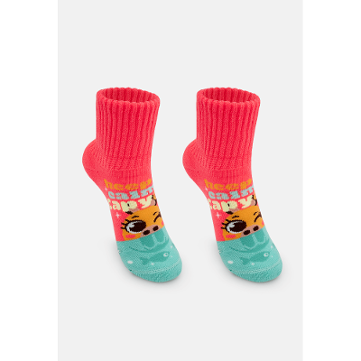 Meia Botinha Antiderrapante Menina Capivara Vibes