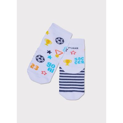 Meia Soquete Bebê Menino Futebol
