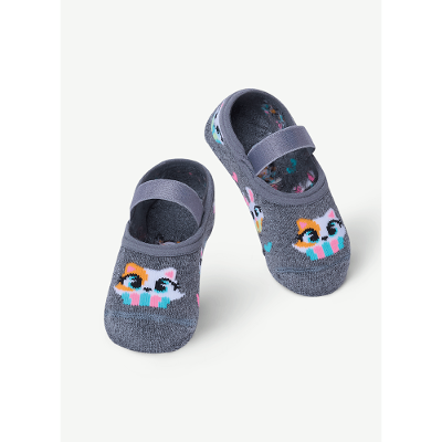 Meia Sapatilha Antiderrapante Bebê Menina Cupcake