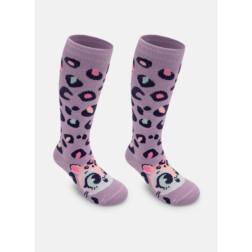 Meia Cano 3/4 Bebê Menina Onça - 2