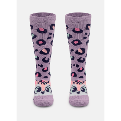 Meia Cano 3/4 Bebê Menina Onça