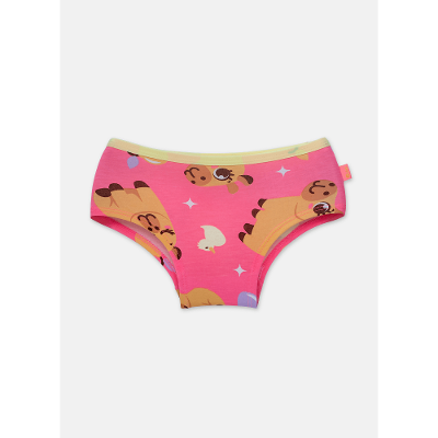 Calcinha Caleçon Viscolycra Menina Capivara Vibes