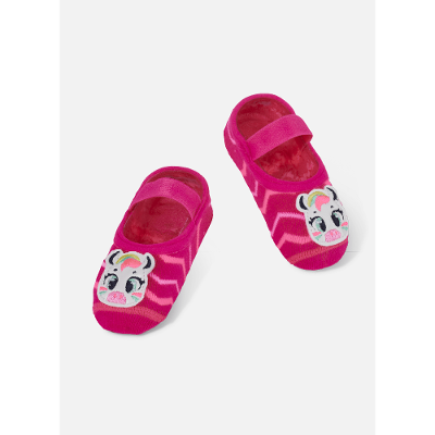 Meia Sapatilha Antiderrapante Bebê Menina Zebra
