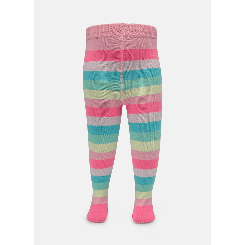 Meia Calça Bebê Menina Listrada - 1