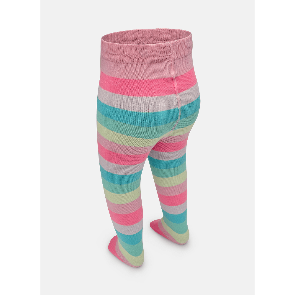 Meia Calça Bebê Menina Listrada - 2