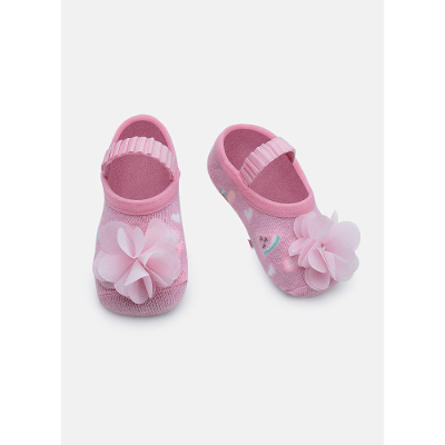 Meia Sapatilha Antiderrapante Bebê Menina Comidas