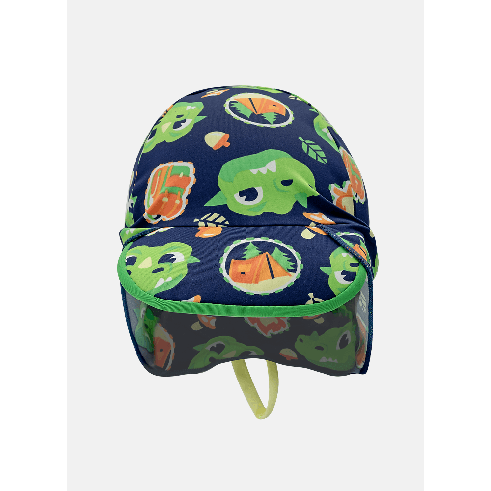 Chapéu Com Proteção Solar Bebê Menino Dragão Camping - 1