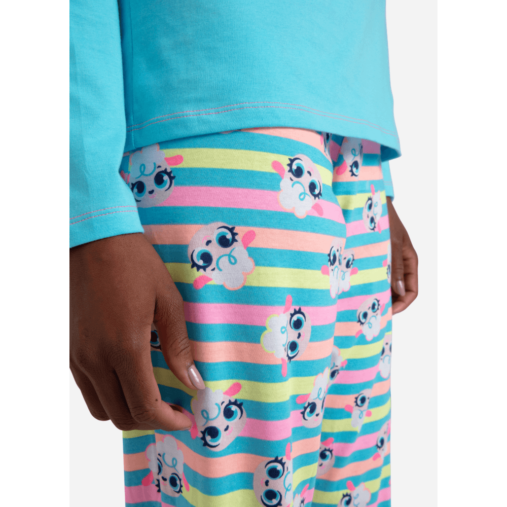 Pijama Manga Longa Algodão Feminino Ovelha - 3