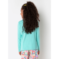 Pijama Manga Longa Algodão Menina Teen Unicórnio Cherry - 4