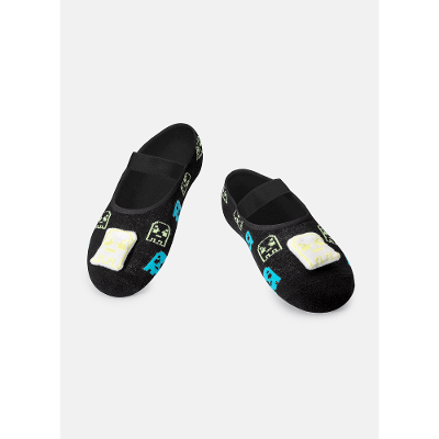 Meia Sapatilha Menino Antiderrapante Com Aplique Alien Família