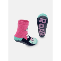 Meia Soquete Com Sola Emborrachada Bebê Menina Onça - 3