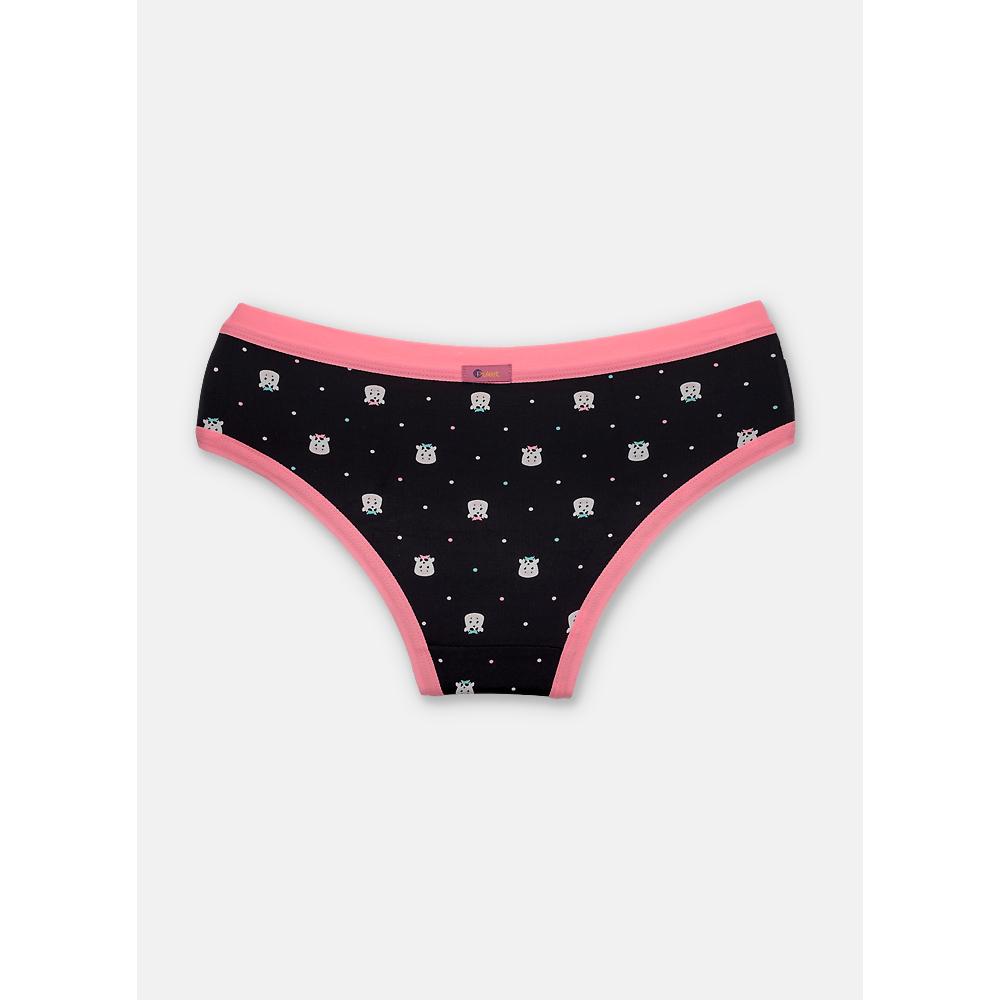 Calcinha Boneca Microfibra Feminina Vaca - 2